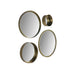 Wandspiegel Fletcher Rond - ø50 - antique gold - Metaal/glas-Spiegels-HSM Collection