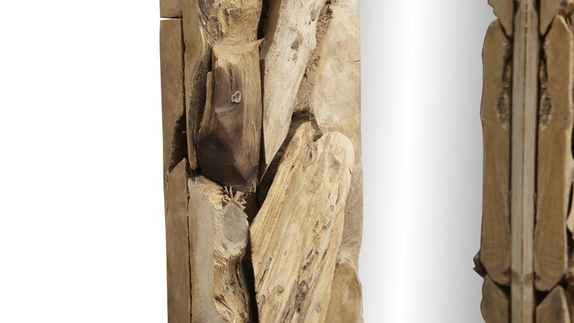 Wandspiegel Root - 180x90 - teak wortelhout-Spiegels-HSM Collection