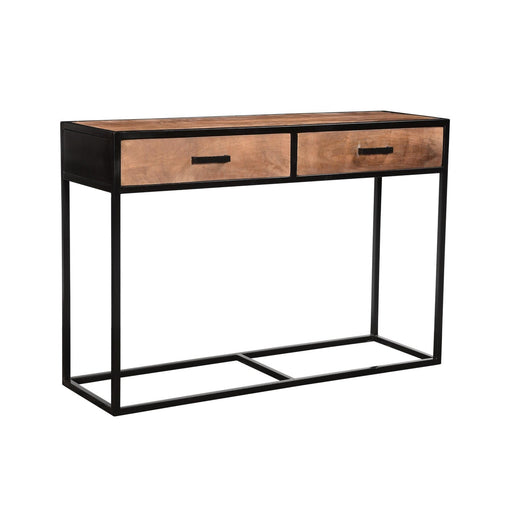Wandtafel Sturdy Mangohout Naturel hout 120x35 cm-Consoletafels-Livingfurn