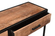 Wandtafel Sturdy Mangohout Naturel hout 120x35 cm-Consoletafels-Livingfurn