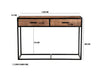 Wandtafel Sturdy Mangohout Naturel hout 120x35 cm-Consoletafels-Livingfurn