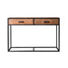 Wandtafel Sturdy Mangohout Naturel hout 120x35 cm-Consoletafels-Livingfurn