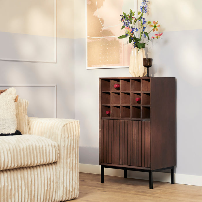 Wijnkast Madison Bruin 55 cm 55x35x90 cm-Wijnkasten-Starfurn