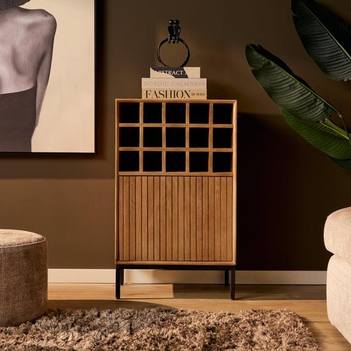 Wijnkast Madison Naturel - 55 cm-Wijnkasten-Starfurn