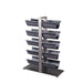 Opbergkast Kast Vakkenkast Zwart 18x45 cm-Opbergkasten-PTMD