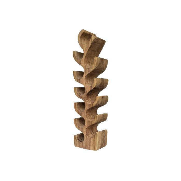 Wijnrek Suar Winerack Suar hout Naturel hout 25x18 cm-Wijnrekken-Livingfurn