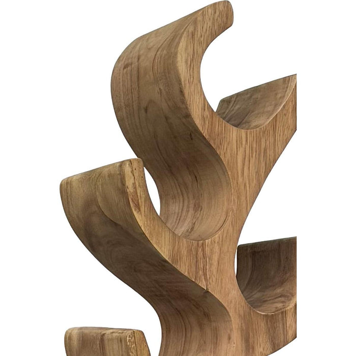 Wijnrek Suar Winerack Suar hout Naturel hout 25x18 cm-Wijnrekken-Livingfurn