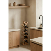 Wijnrek Suar Winerack Suar hout Naturel hout 25x18 cm-Wijnrekken-Livingfurn