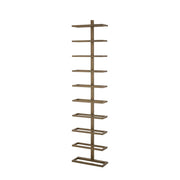 Wijnrek Vakkenkast Geel 10x27 cm-Wijnrekken-PTMD