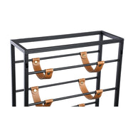 Wijnrek Vakkenkast Zwart 15x40 cm Rechthoekig-Wijnrekken-PTMD