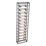 Wijnrek Vakkenkast Zwart 15x40 cm Rechthoekig-Wijnrekken-PTMD