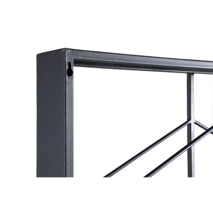 Opbergkast Kast Vakkenkast Zwart 8x65 cm-Opbergkasten-PTMD