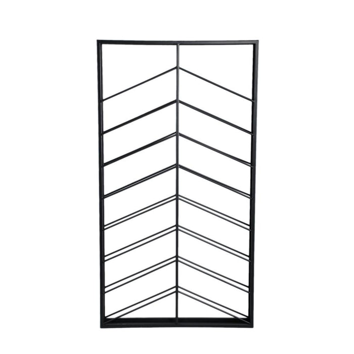Opbergkast Kast Vakkenkast Zwart 8x65 cm-Opbergkasten-PTMD