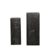 Woondecoratie Decoratie Kyro Zwart Sandblasted Mangohout Pedestal SV2-Woondecoratie-PTMD