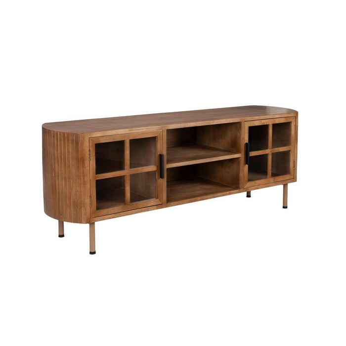 Yaz Dressoir Laag | Bruin | 38x150x55-Dressoirs-Creating Home