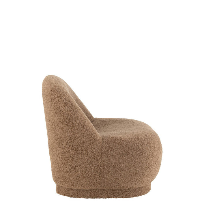 Zetel Teddy boucle bruin-Krukjes-J-Line