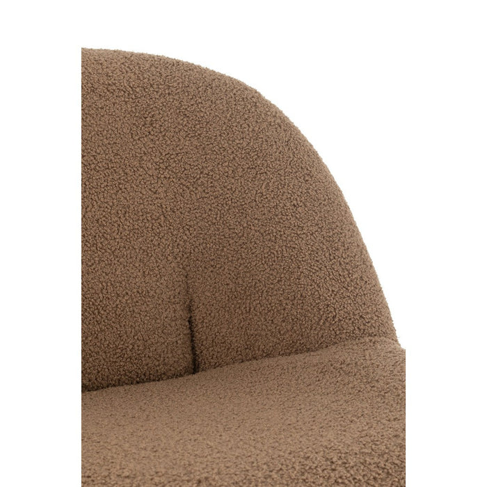 Zetel Teddy boucle bruin-Krukjes-J-Line
