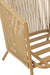 Zetel+kussens 1persoon metaal/touw beige-Fauteuils-J-Line