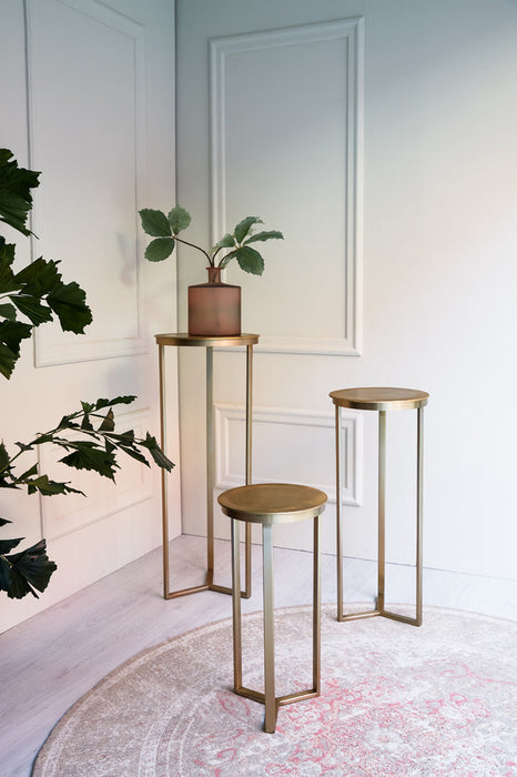 Zuil 30x60,5 cm RETIRO licht goud-Plantenstandaards-Light & Living