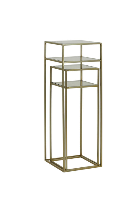 Zuil Bilo - Goud - Set-Plantenstandaards-Light & Living