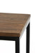 Zuil S/2 30x30x83+36x36x103 cm BRYSON hout bruinzwart-Bijzettafels-Light & Living