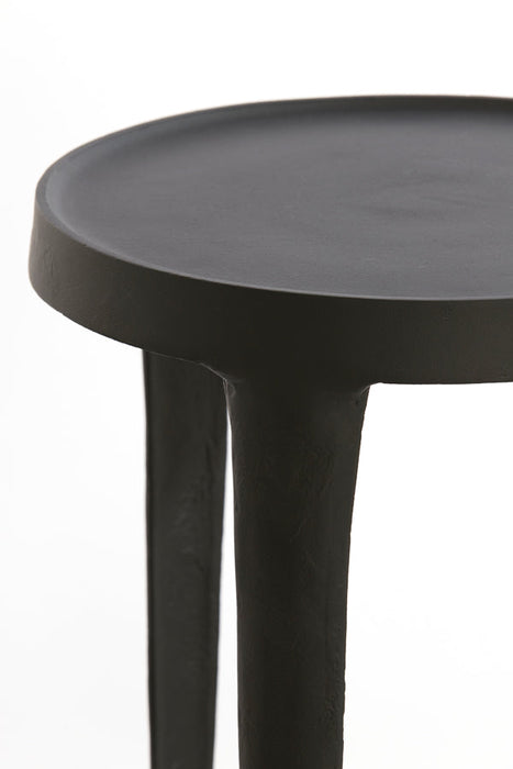 Zuil S/2 30x80+35x100 cm TOBIAS zwart-Plantenstandaards-Light & Living