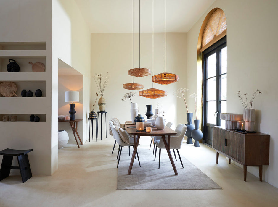 Zuil S/2 30x80+35x100 cm TOBIAS zwart-Plantenstandaards-Light & Living