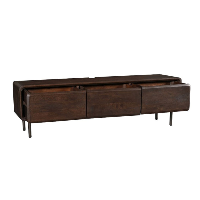 Zwevend tv meubel Allure Bruin Mangohout 160 cm