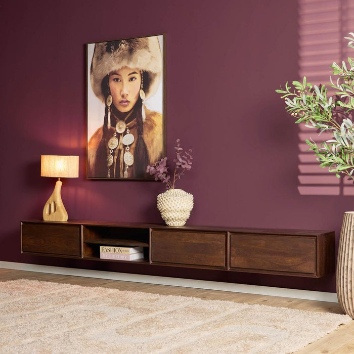 Zwevend tv meubel Ambiance Bruin - 280 cm-TV-meubels-Starfurn