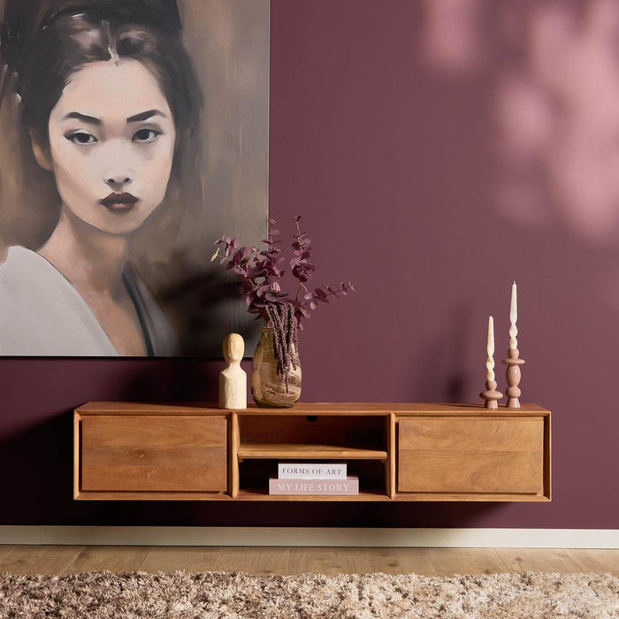 Zwevend tv meubel Ambiance Naturel - 160 cm-TV-meubels-Starfurn