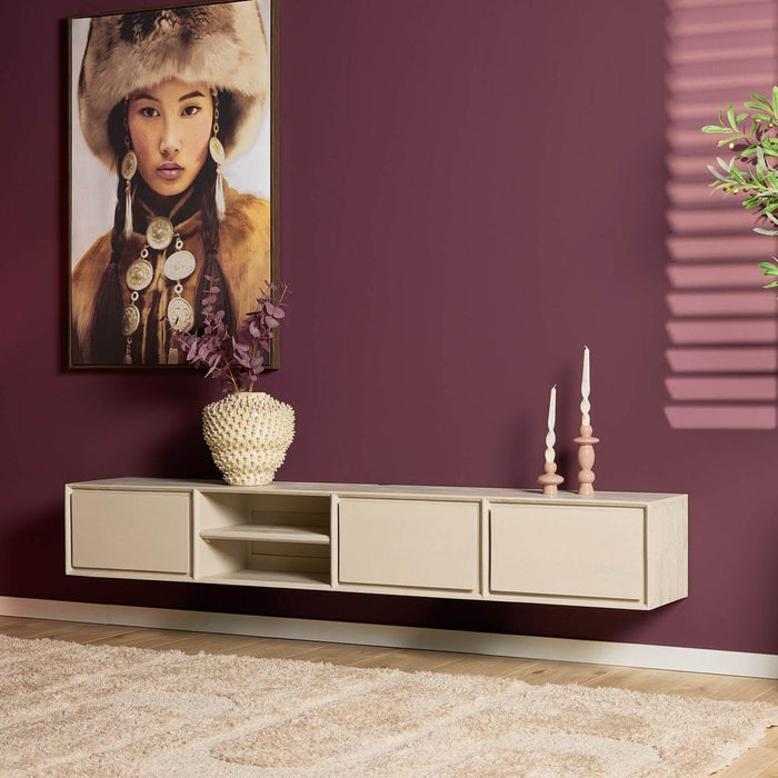 Zwevend tv meubel Ambiance Zand - 200 cm-TV-meubels-Starfurn