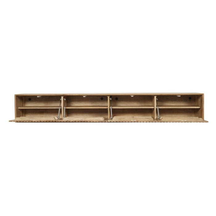 Zwevend tv meubel Madison Naturel - 240 cm-TV-meubels-Starfurn