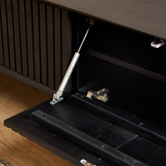 Zwevend tv meubel Madison Zwart - 280 cm-TV-meubels-Starfurn