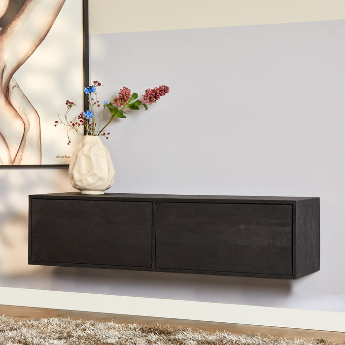 Zwevend tv meubel Vision Black | 120 cm-TV-meubels-Starfurn