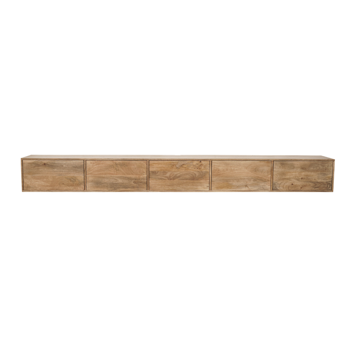 Zwevend tv meubel Vision Naturel | 280 cm-TV-meubels-Starfurn