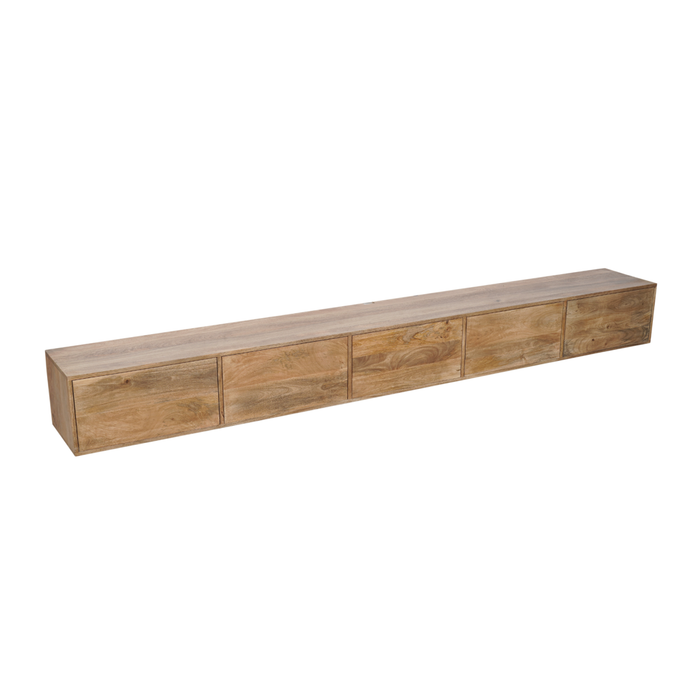 Zwevend tv meubel Vision Naturel | 280 cm-TV-meubels-Starfurn