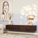 Zwevend tv meubel Vision Walnut | 200 cm-TV-meubels-Starfurn