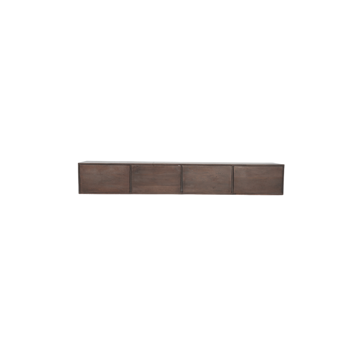 Zwevend tv meubel Vision Walnut | 200 cm-TV-meubels-Starfurn