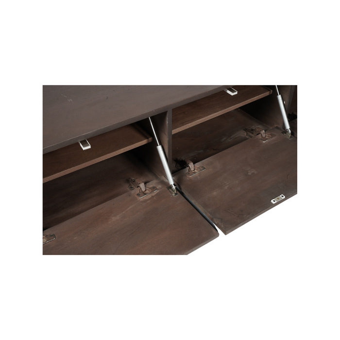 Zwevend tv meubel Vision Walnut | 240 cm-TV-meubels-Starfurn