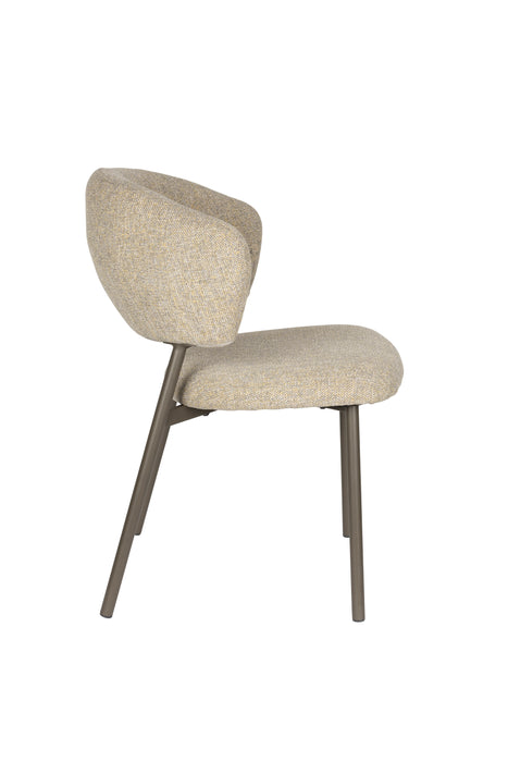Eetkamerstoel Jasmine Chair Polyester, Metaal Groen, sfeerbeeld 6