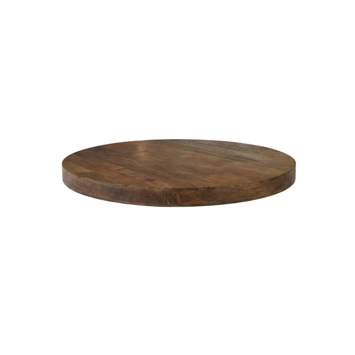 LABEL51 Eettafel Tafelblad Rond Mangohout Nature smooth