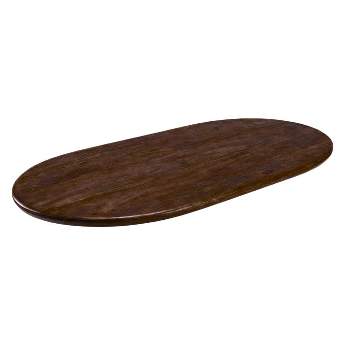 LABEL51 Eettafel Tafelblad Halve Cirkel Mangohout Bruin