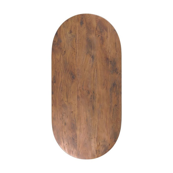 LABEL51 Eettafel Tafelblad Halve Cirkel Mangohout Nature smooth