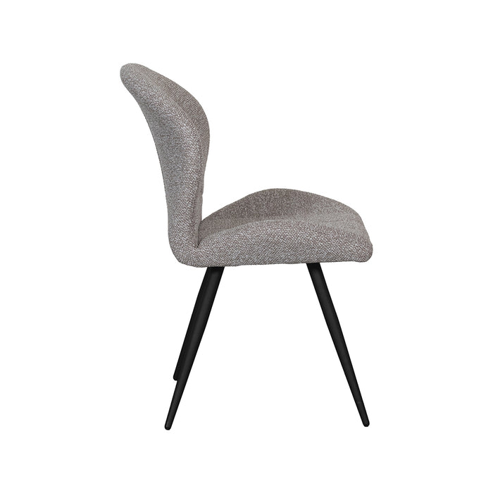 LABEL51 Eetkamerstoel Sil Bouclé Mushroom