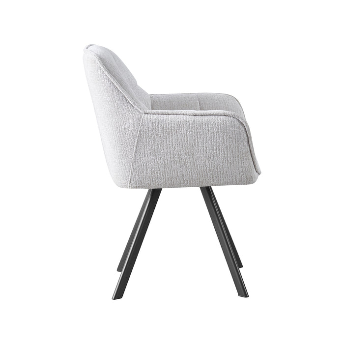 LABEL51 Eetkamerstoel Riley Geweven Beige