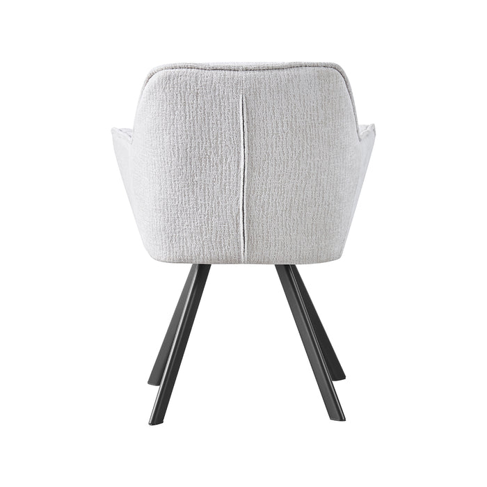 LABEL51 Eetkamerstoel Riley Geweven Beige