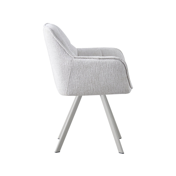 LABEL51 Eetkamerstoel Riley Geweven Beige