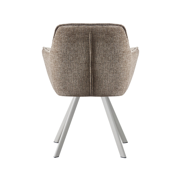 LABEL51 Eetkamerstoel Riley Geweven Beige