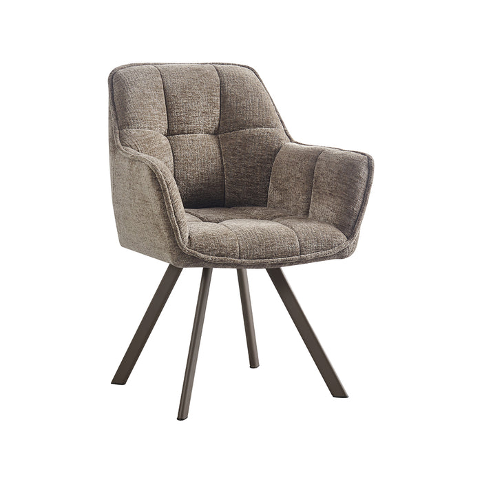 LABEL51 Eetkamerstoel Riley Geweven Beige
