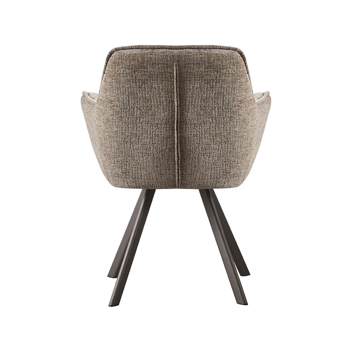 LABEL51 Eetkamerstoel Riley Geweven Beige
